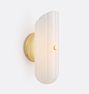 Roll & Hill Lorna LED Sconce, 12" - Aged Brass