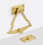 Dutch Door Quadrant Lock, Aged Brass