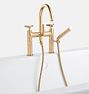 Blair Tub Filler Deck Mount Cross Handle CP PVD