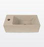 Atlanta Bath Sink Single 17in Monohole Drilling Latte