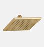Shower Head Square 6-3/4"  - Aged Brass