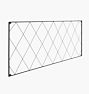 Diamond Lattice Black Iron Trellis