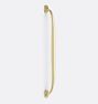 Hudson Appliance Pull, 12" - Aged Brass