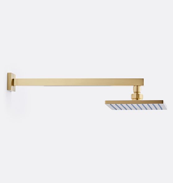 15-1/2" Wall Mount Shower Arm with Square Shower Head
