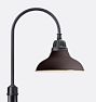 Carson Shepherd's Hook Post Light, 16" - Matte Mulberry