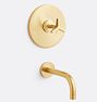 Blair Pressure Balanced Tub Filler - Aged Brass