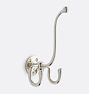 Massey Triple Hook, Polished Nickel
