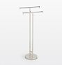 Open Box: Riley Standing Double Towel Bar - Polished Nickel