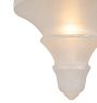 Semi Flush with Vintage Art Deco Tiered Cone Shade