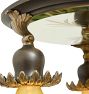 Vintage Art Deco Etched Mirrored Flush Mount