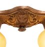 Vintage Art Deco Iron Flush Mount