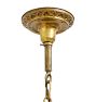 Vintage Art Deco Ornate Iron Chandelier