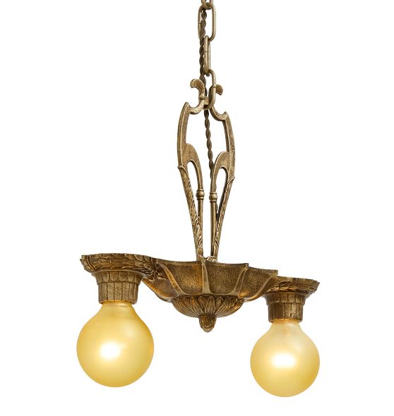 Vintage Art Deco Petite Chandelier by Rejuvenation