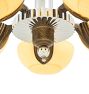Vintage Art Deco Streamlined Crystal Stem Chandelier