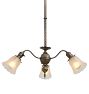 Vintage Classical Revival Chandelier with Rope Detail