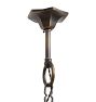 Vintage Coloinal Revival Chandelier with Opaque Globe Shades