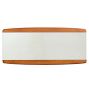 Vintage Danish  Modern Walnut Curved Wall Mirror