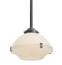 Vintage Industrial Pendant with 2 Pieces Holophane Shade