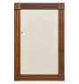 Vintage Late 19th Century Carved Oak Eastlake Colonial Revival Wall Mirror Rectangle