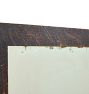 Vintage Primitive Stained Oak Wall Mirror