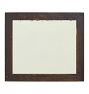 Vintage Primitive Stained Oak Wall Mirror