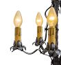 Vintage Romance Revival 20th Century Botanical Chandelier