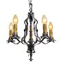 Vintage Romance Revival 20th Century Botanical Chandelier