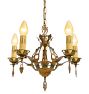 Vintage Romance Revival Painted Cast Chandelier