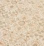 Vintage Turkish Wool Hand-Knotted Allover Cream Area Rug 9'7" x 6'2"