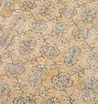Vintage Turkish Wool Hand-Knotted Allover Mustard Area Rug 10'6" x 6'11"