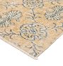 Vintage Turkish Wool Hand-Knotted Allover Mustard Area Rug 10'6" x 6'11"