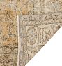 Vintage Turkish Wool Hand-Knotted Allover Yellow Area Rug 10'9" x 6'9"