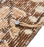 Vintage Turkish Wool Hand-Knotted Medallion Apricot Area Rug 10'5" x 6'7"