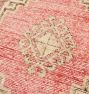Vintage Turkish Wool Hand-Knotted Medallion Red Runner 12'2" x 2'9"