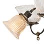 Vintage Victorian 6 Light Chandelier Gas Electric