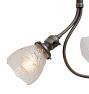 Vintage Victorian Brass Two Light Pendant