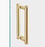 6" West Slope Shower Door Pull
