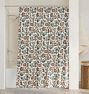 Pomegranate Floral Tapestry Printed Shower Curtain