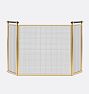 Calabar Tri Panel Brass with Matte Black Handles