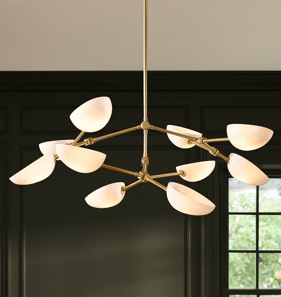 Argus Double Tier Chandelier, 44" Width by Rejuvenation