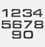 Maverick Bronze House Numbers