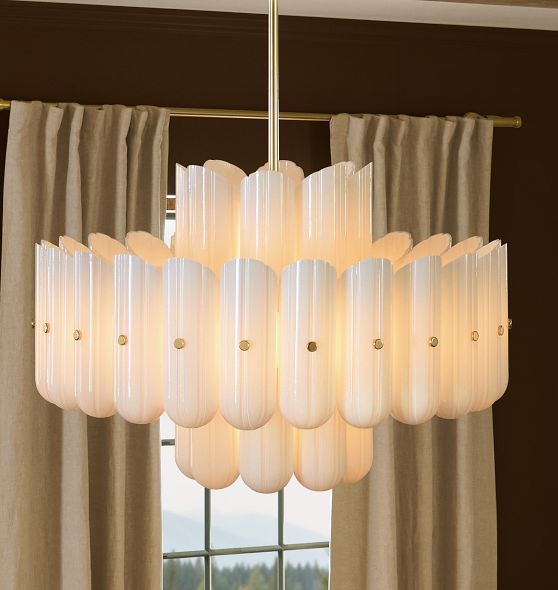 Roll & Hill Lorna LED Double Tier Chandelier, 35" Width by Rejuvenation
