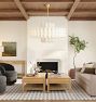 Roll &amp; Hill Lorna LED Double Tier Chandelier, 46" Width