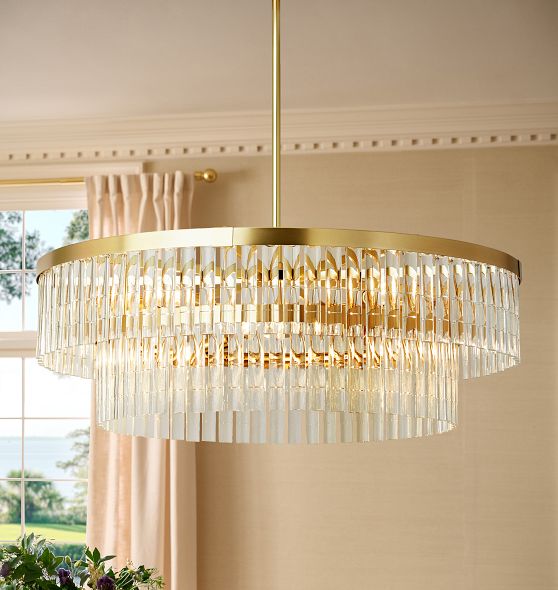 Pippa 40" Double Tier Chandelier by Rejuvenation