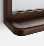 Brie Wood Frame Mirror with Shelf