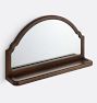 Brie Wood Frame Mirror with Shelf