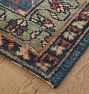 Curved Leaves Hand-Knotted Rug