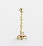Ringed Brass Taper Candle Holder