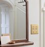 Brie Wood Frame Mirror with Shelf