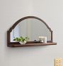 Brie Wood Frame Mirror with Shelf